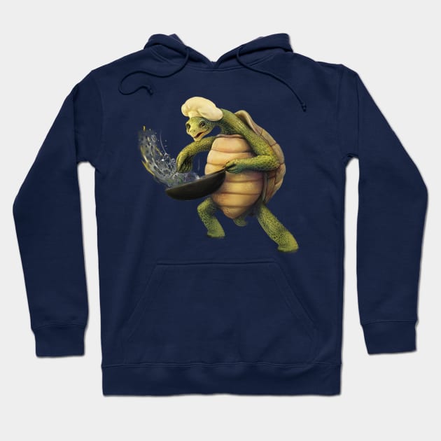 Chef turtle Hoodie by Corvons